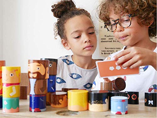 My Family Builders 48-Piece Multiracial Magnetic Wooden Blocks – SEL Toy for Ages 1+