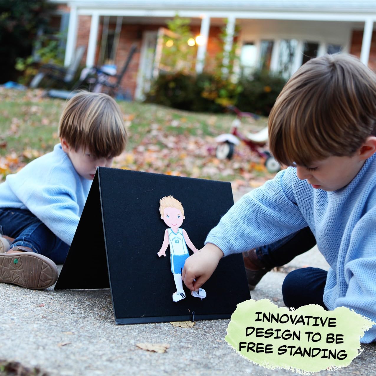 My Felt Story Freestanding Felt Board for Kids — 15 x 24 | Board Only | Storytelling & Learning (Black)