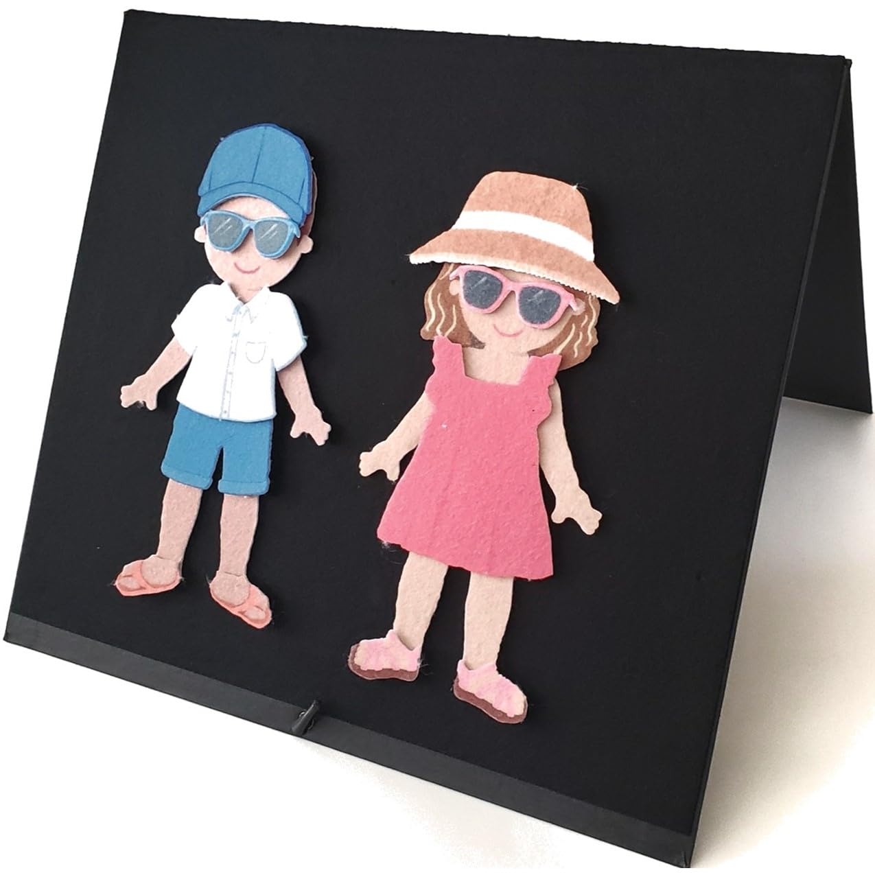 My Felt Story Freestanding Felt Board for Kids — 15 x 24 | Board Only | Storytelling & Learning (Black)