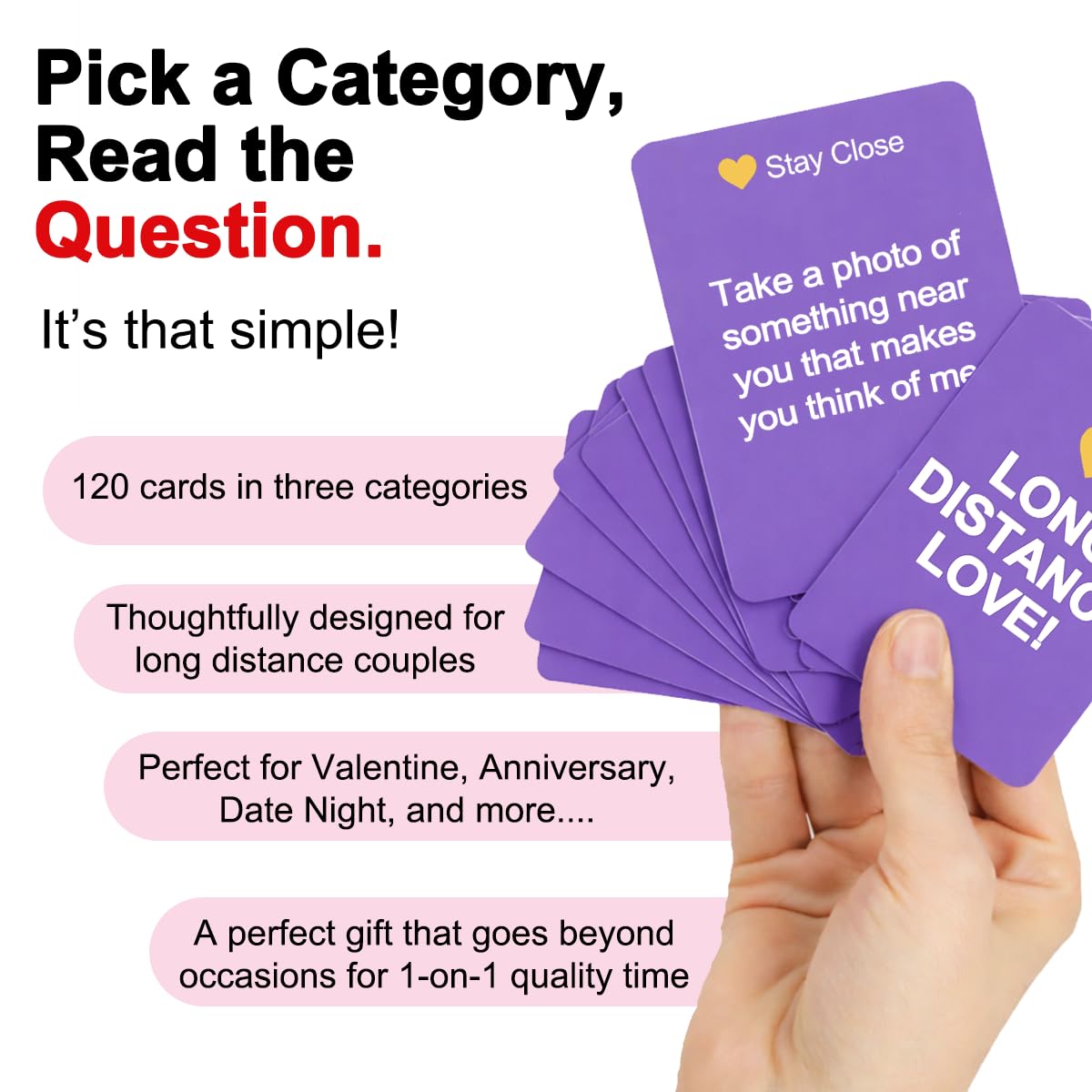 MY HERO CARDS: Long Distance Love Card Game — 150 Prompts for Couples