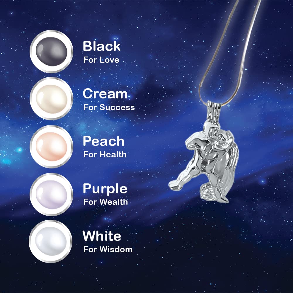 My Inspirations Precious Pearl 12 Zodiac Pendant Necklace – Aquarius Gift Set