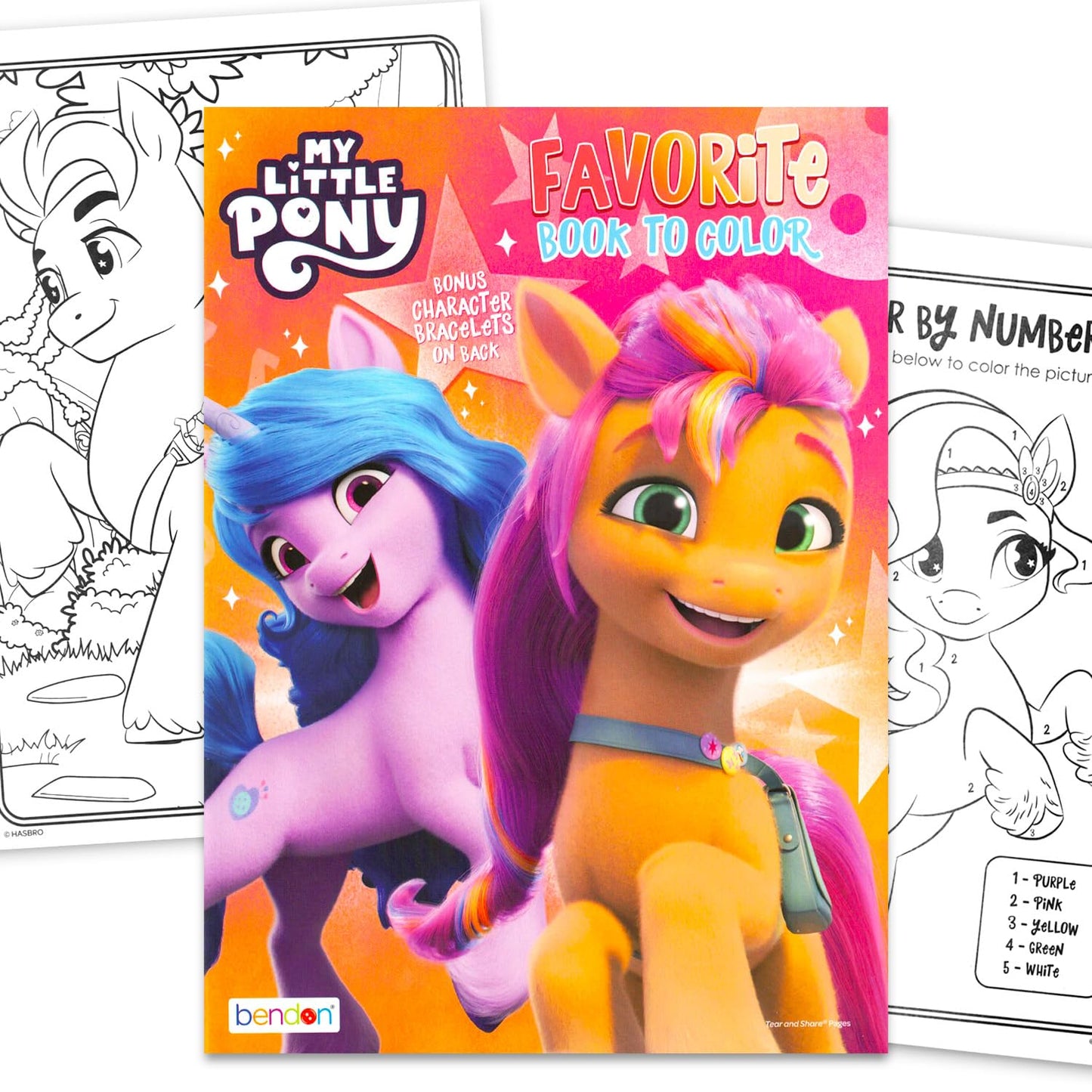 My Little Pony Coloring and Activity Book Set - 32 Pages, Bracelets, and More