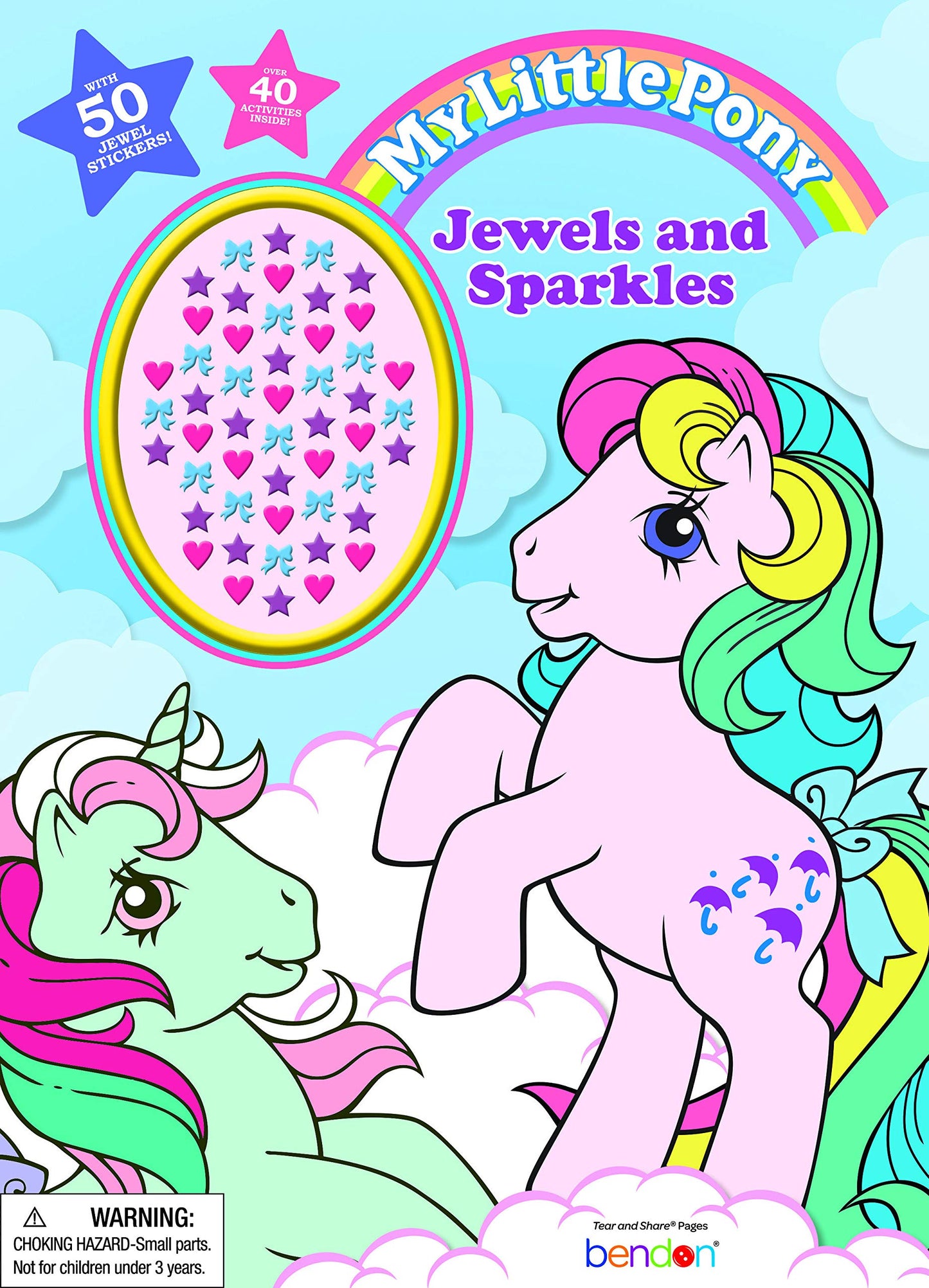 My Little Pony 48-Page Coloring & Activity Book with 50 Jewel Stickers – Bendon