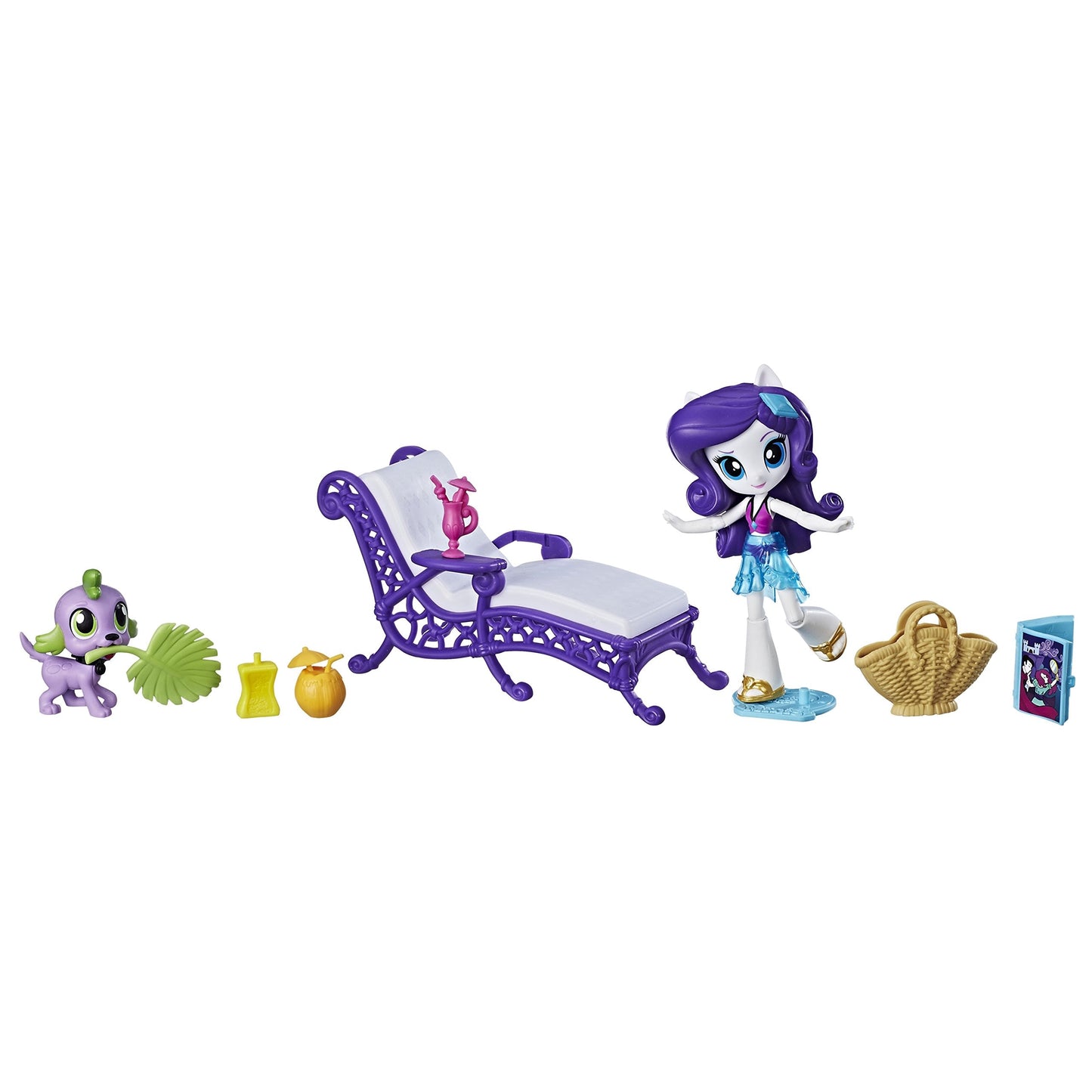 My Little Pony Equestria Girls Rarity Relaxing Beach Lounge Set | Poseable Doll & Accessories