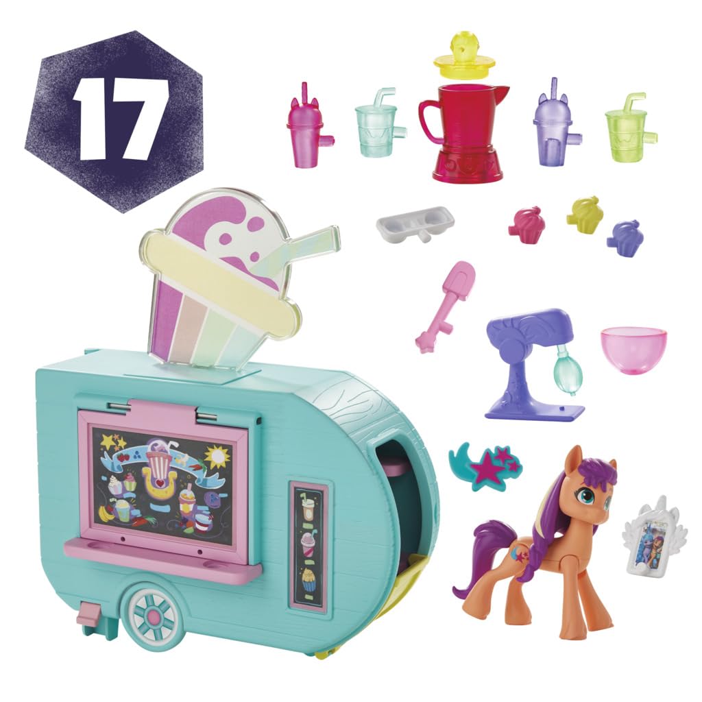 My Little Pony Sunny Starscout Smoothie Truck Playset – 2-in-1 Vehicle & Kitchen for Ages 5+