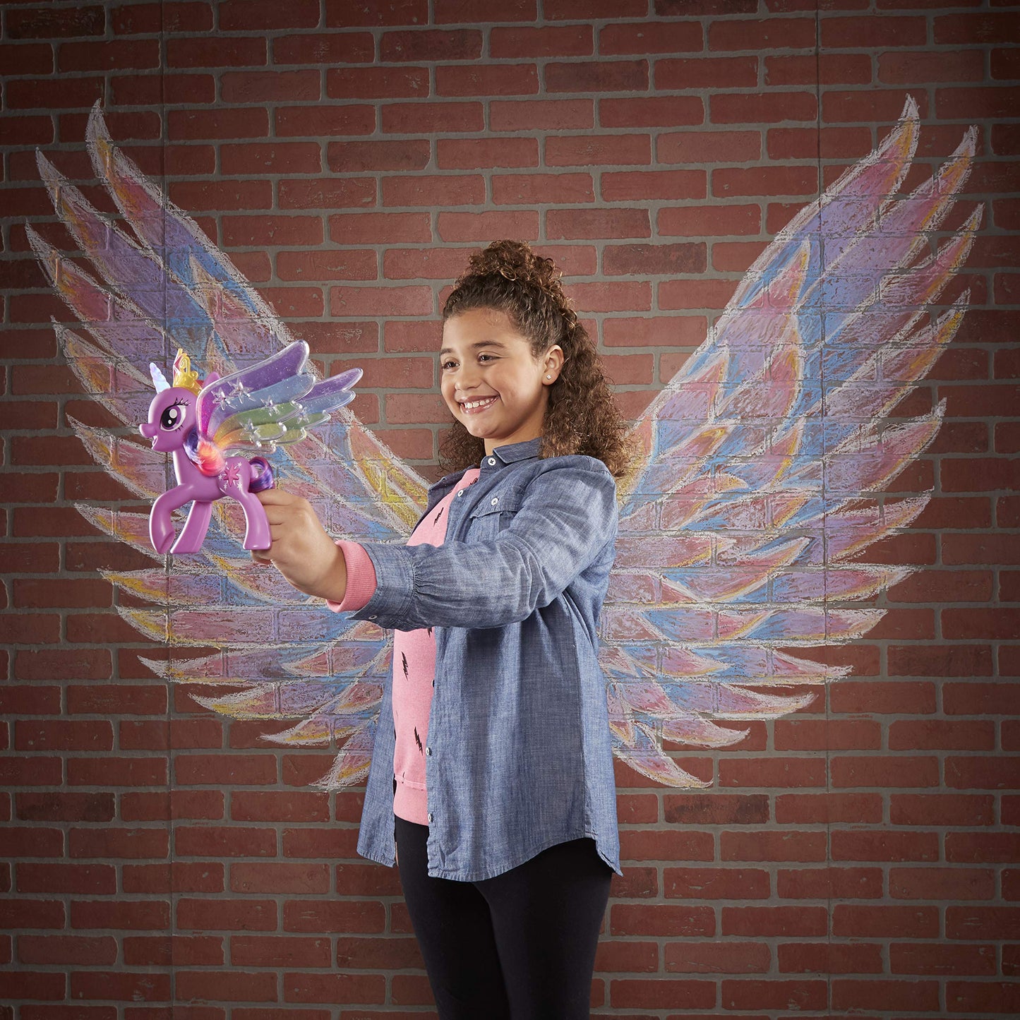 My Little Pony Rainbow Wings Twilight Sparkle – 8-Inch Light-Up Figure, Moving Wings | Ages 3+