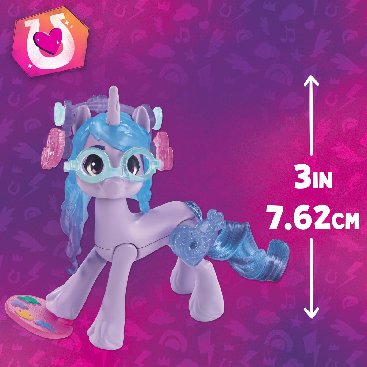 My Little Pony Izzy Moonbow 3-Inch Hoof to Heart Pony with Surprise Accessories