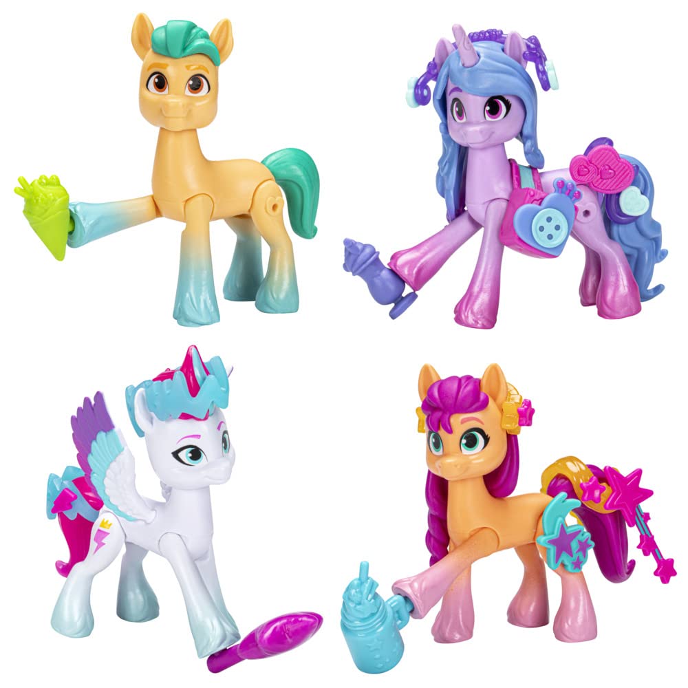 My Little Pony: Friends of Maretime Bay – 4 Pony Figures & 50 Accessories | Make Your Mark Toy Set