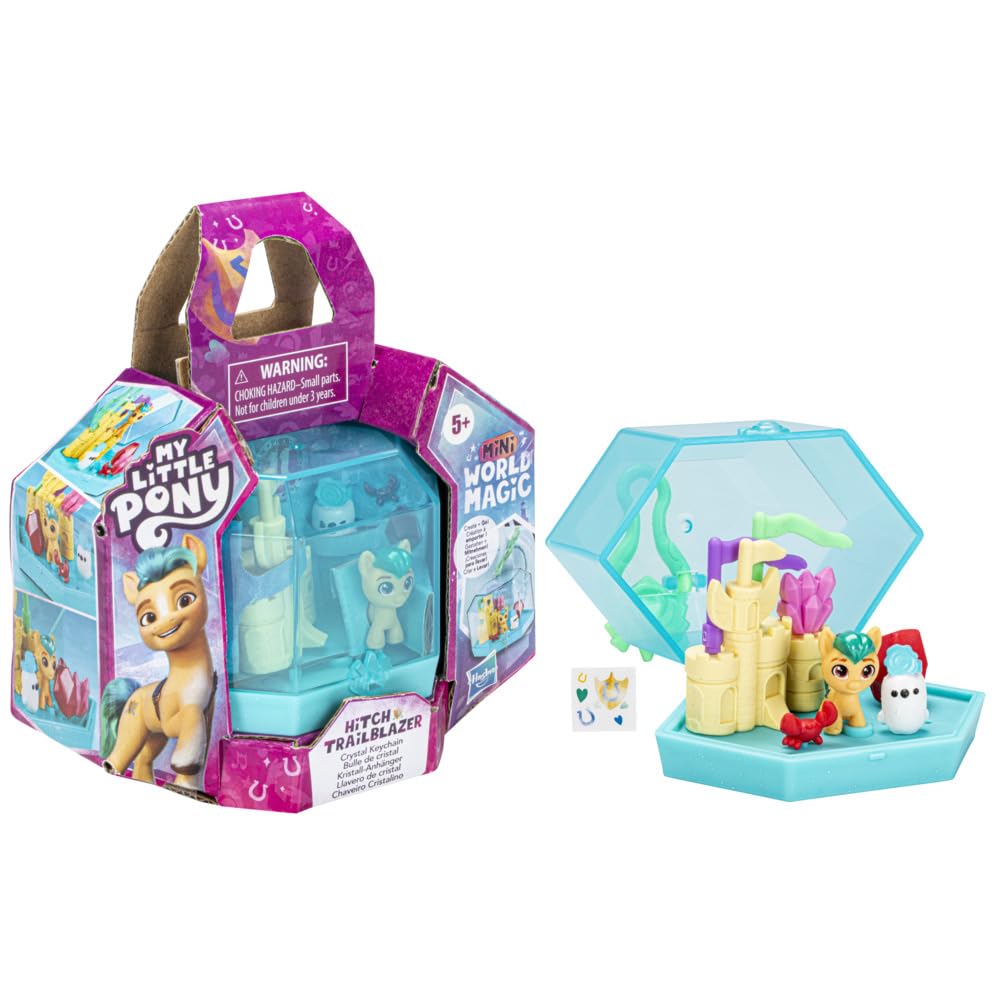 My Little Pony Mini World Magic Crystal Keychain — Hitch Trailblazer Portable Playset