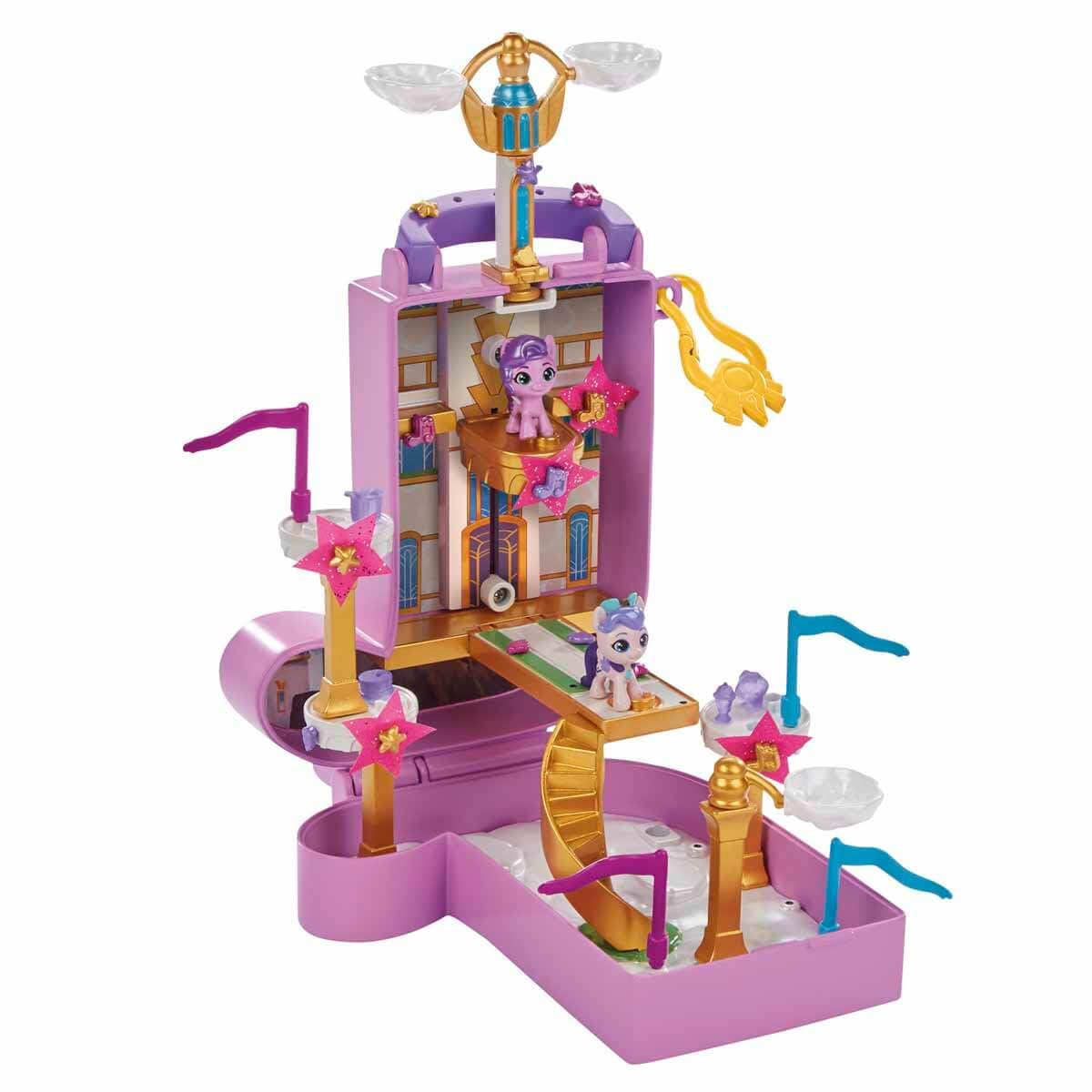 My Little Pony Mini World Magic Zephyr Heights Compact Creation Playset with Princess Pipp Petals