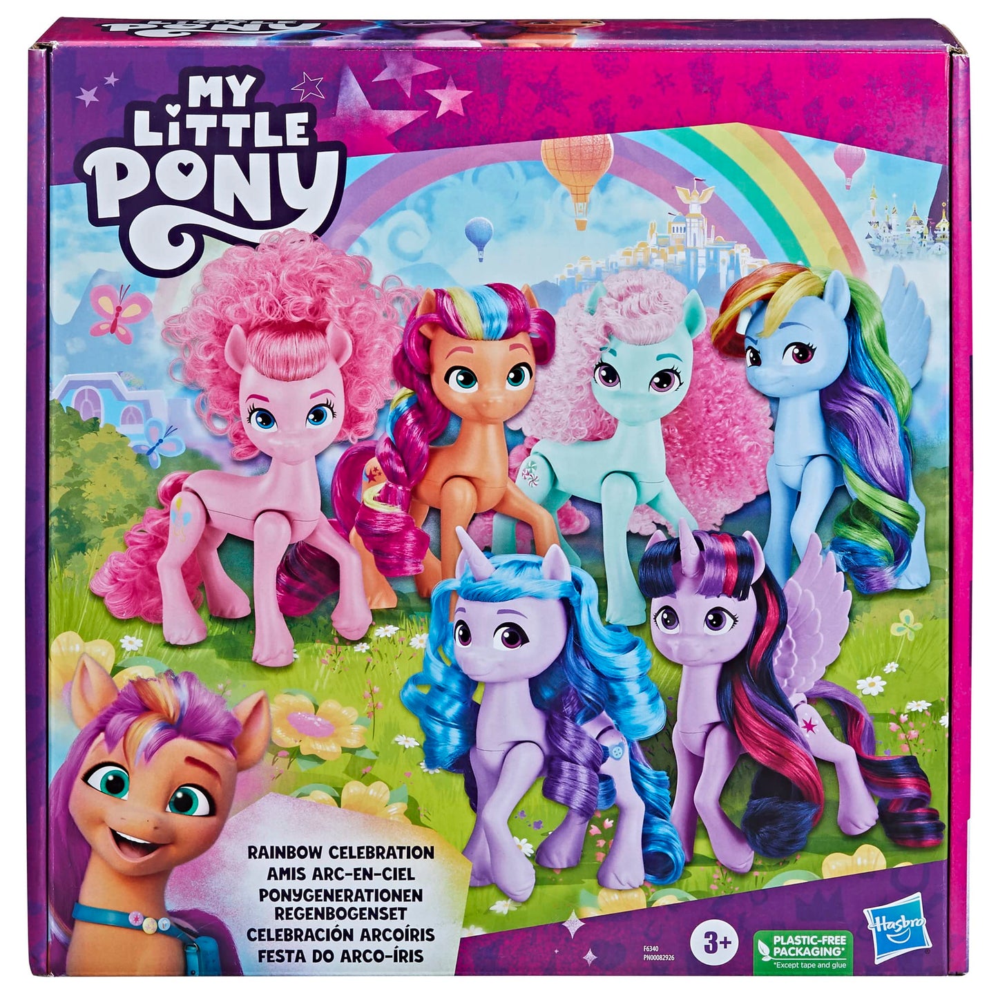 My Little Pony Rainbow Celebration: 6-Pony 5.5-Inch Figure Set | Amazon Exclusive