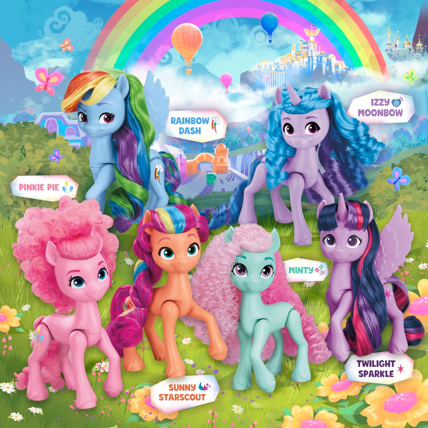 My Little Pony Rainbow Celebration: 6-Pony 5.5-Inch Figure Set | Amazon Exclusive