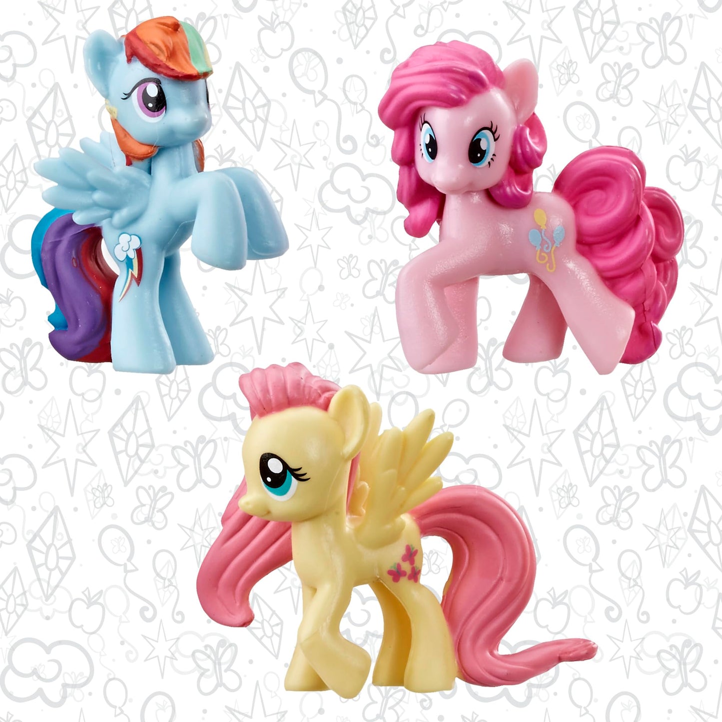 My Little Pony Rainbow Equestria Favorites 10-Figure Collection – Amazon Exclusive, 2-Inch Ponies for Ages 3+