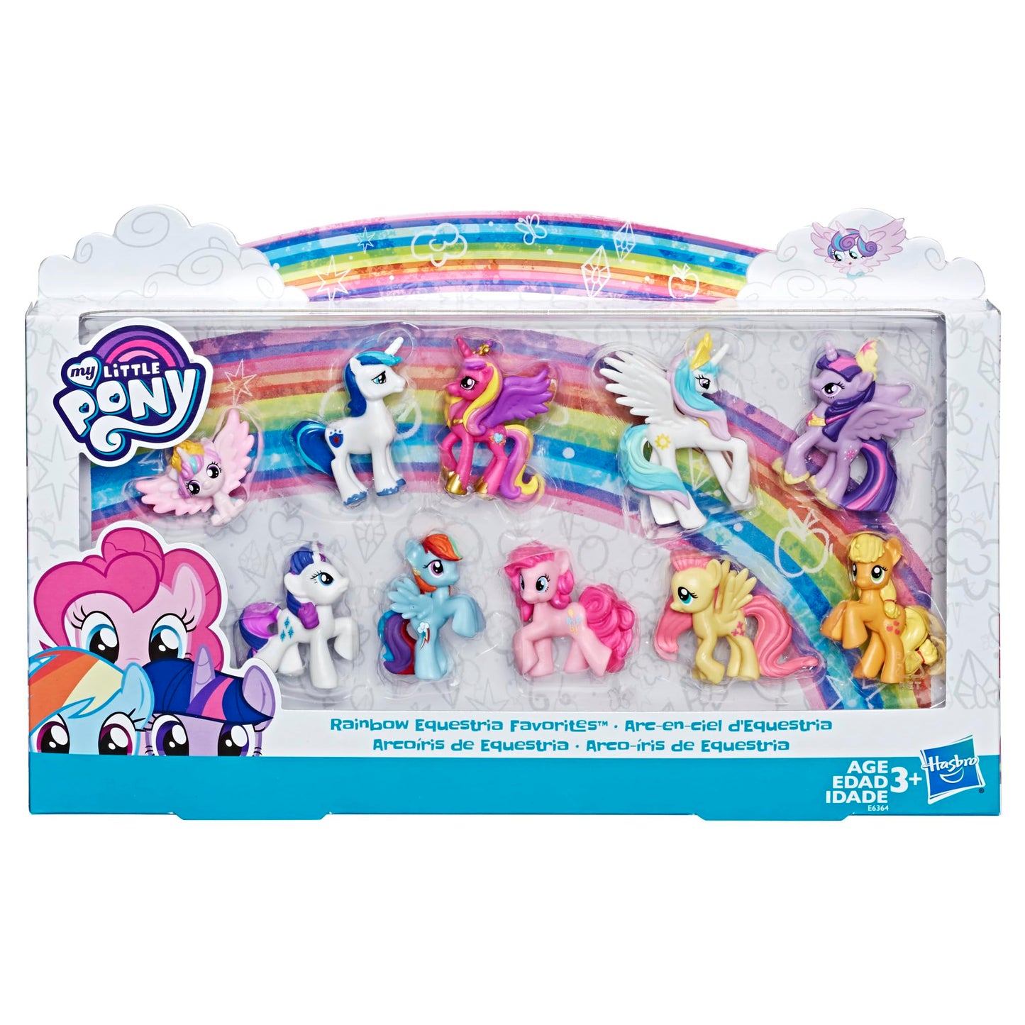 My Little Pony Rainbow Equestria Favorites 10-Figure Collection – Amazon Exclusive, 2-Inch Ponies for Ages 3+