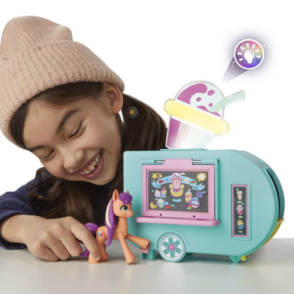 My Little Pony Sunny Starscout Smoothie Truck Playset – 2-in-1 Vehicle & Kitchen for Ages 5+
