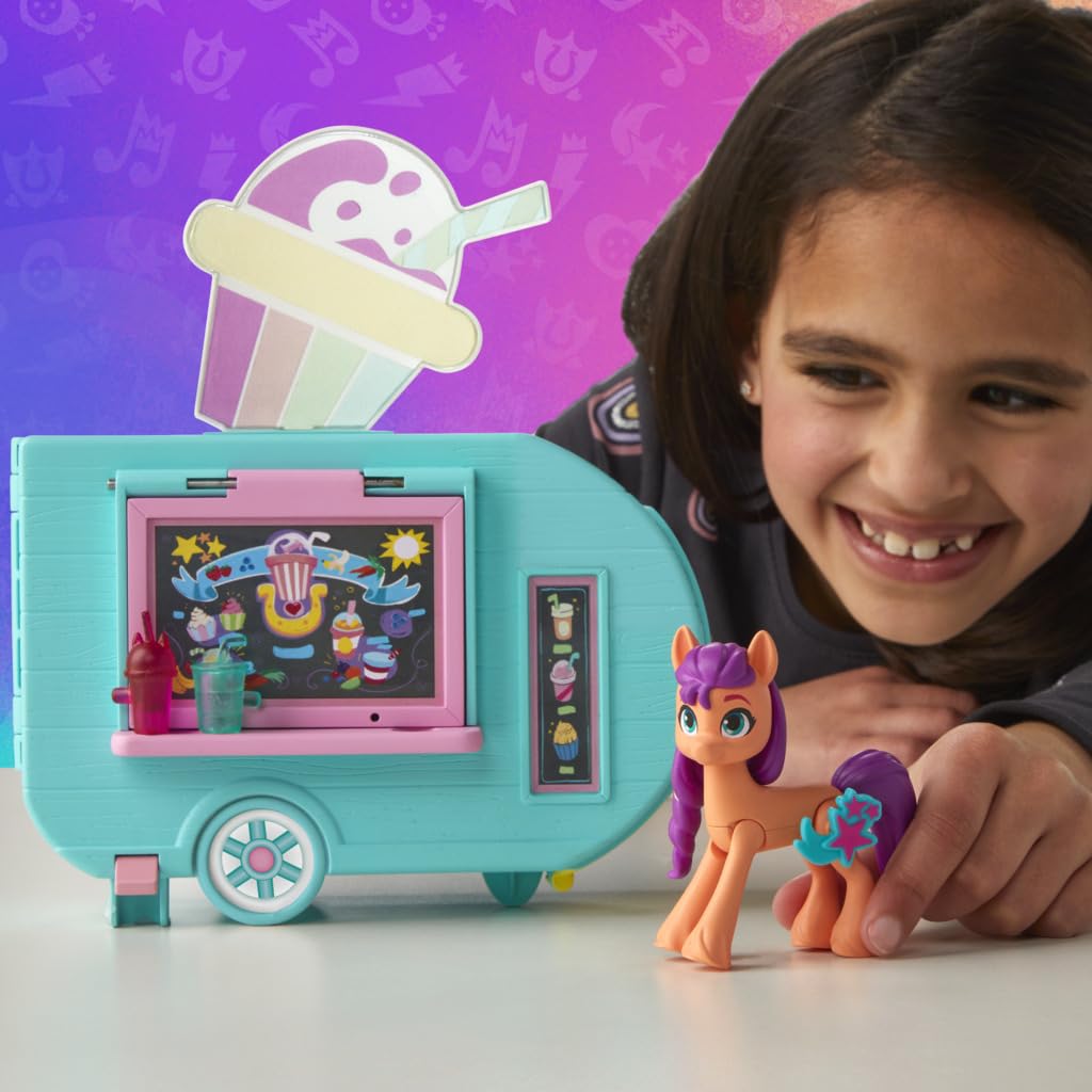 My Little Pony Sunny Starscout Smoothie Truck Playset – 2-in-1 Vehicle & Kitchen for Ages 5+