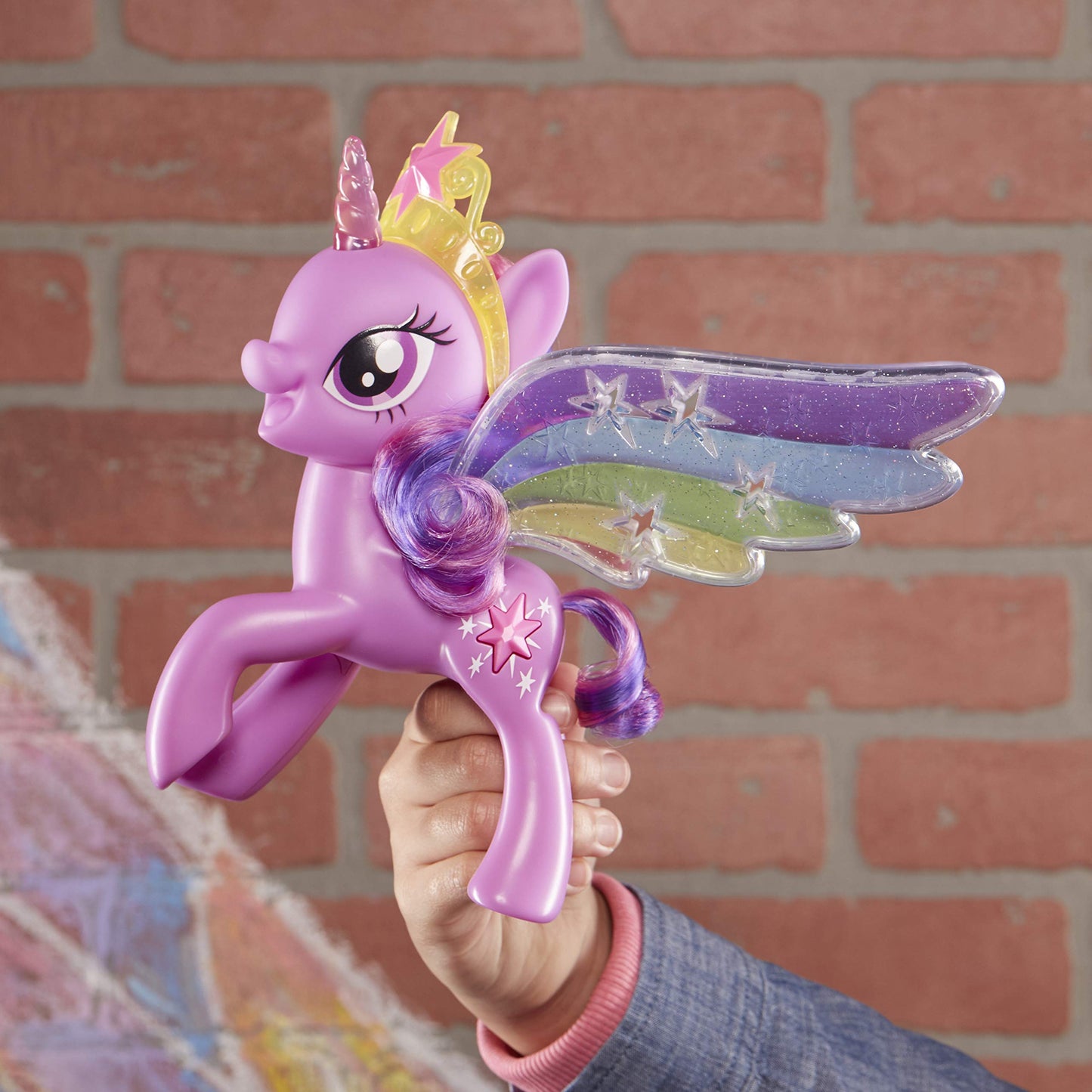 My Little Pony Rainbow Wings Twilight Sparkle – 8-Inch Light-Up Figure, Moving Wings | Ages 3+