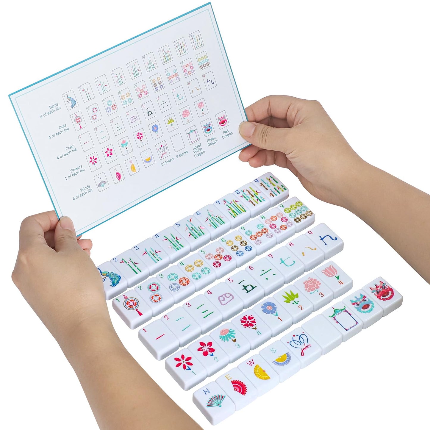 My Mahjong Trove 160 Engraved American Mahjong Set with Carrying Bag – 1.2” Tiles