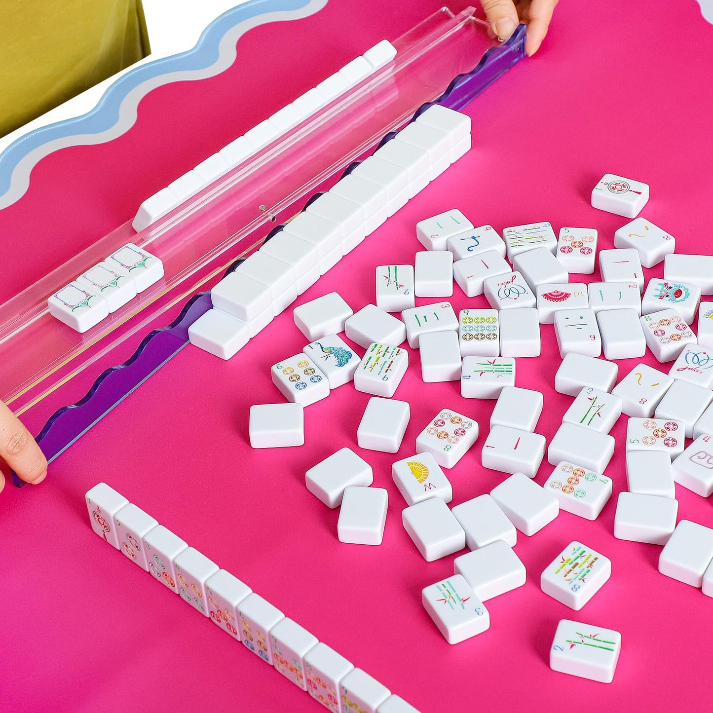 My Mahjong Trove 160 Engraved American Mahjong Set with Carrying Bag – 1.2” Tiles