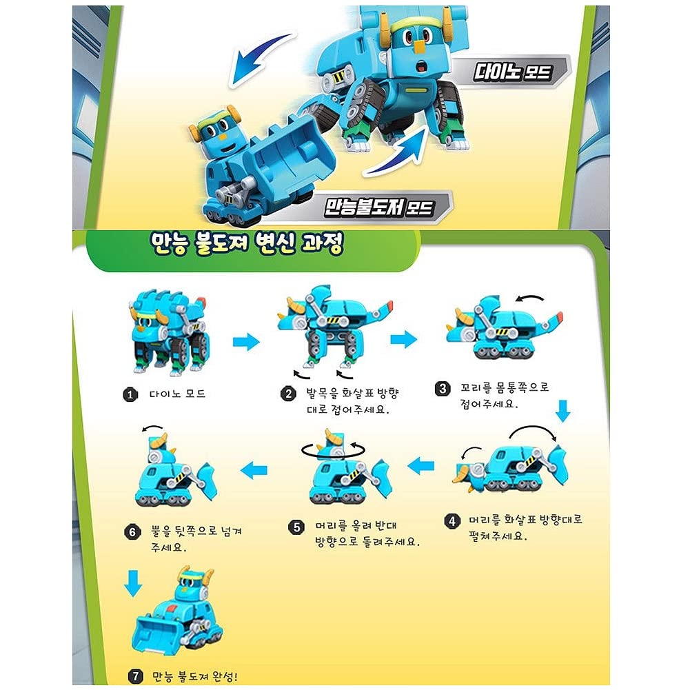 Go Go Dino REX TOMO VIKI PING LOCKY & Storm Mini Dino Robot Set of 6 | My Pet Elephant