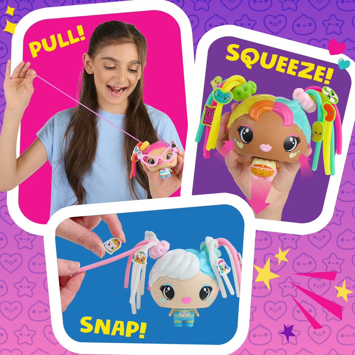 My Squishy Little Pop Stars by WowWee (Pink) - Interactive Fashion Dolls
