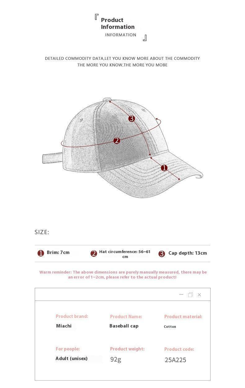 Men’s Breathable Cotton Cap – Adjustable