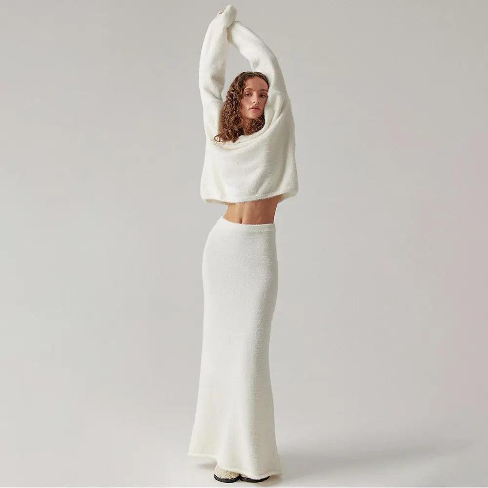 V-Neck Sweater Suit