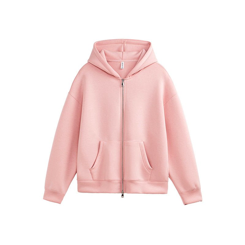 Unisex Retro Hoodie - Loose Solid Color