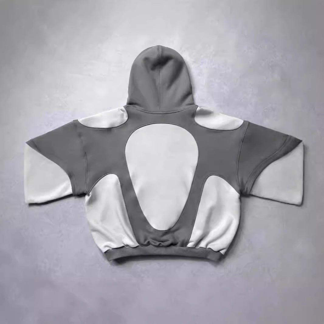 American Y2K Retro Contrast Street Hoodie