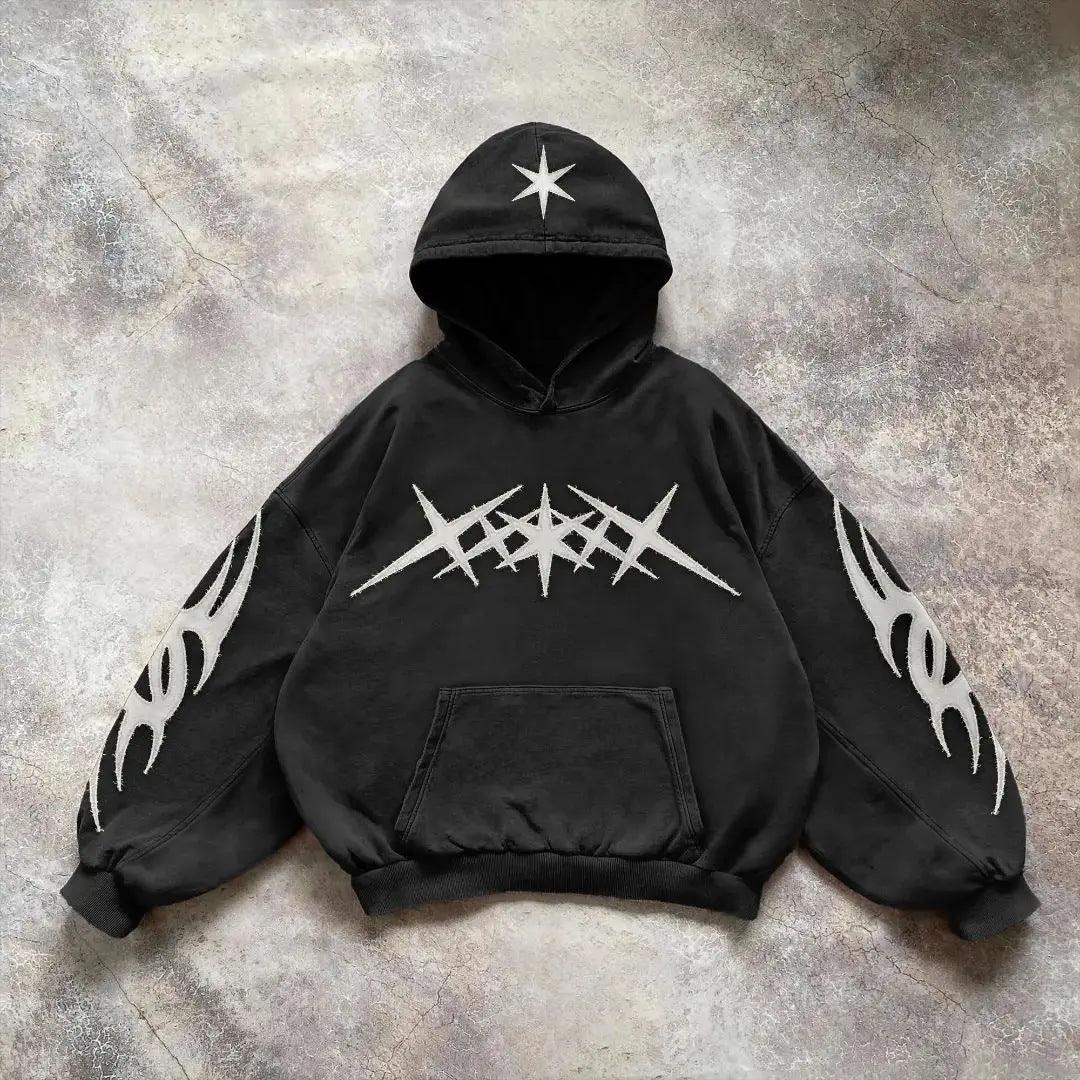 Fall Fashion Autumn Embroidered Printed Hoodie