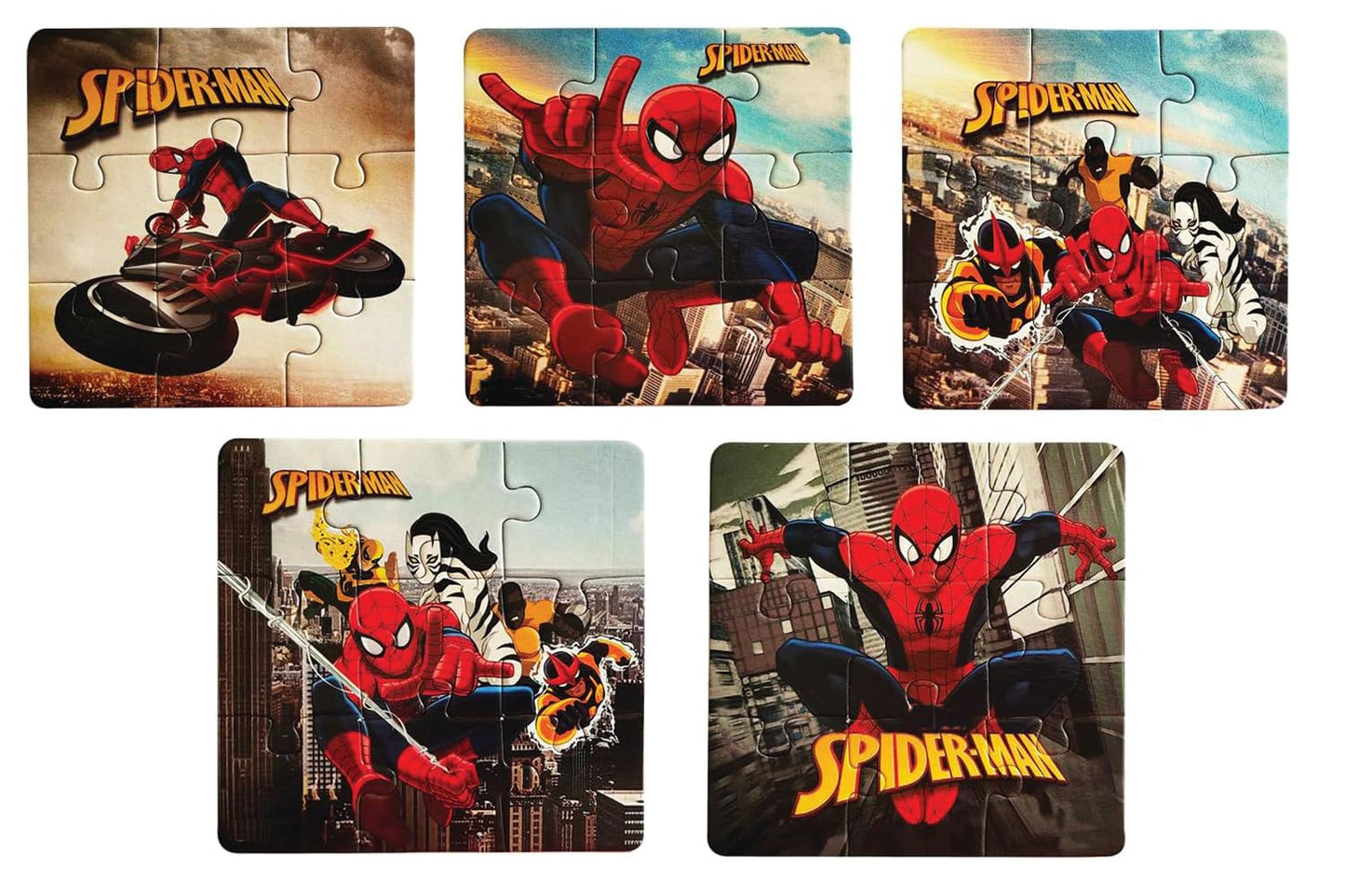Myesha Toys Spider Zigsaw Puzzle Pack 5 – 45 Pieces | Spider-Man Jigsaw Puzzles