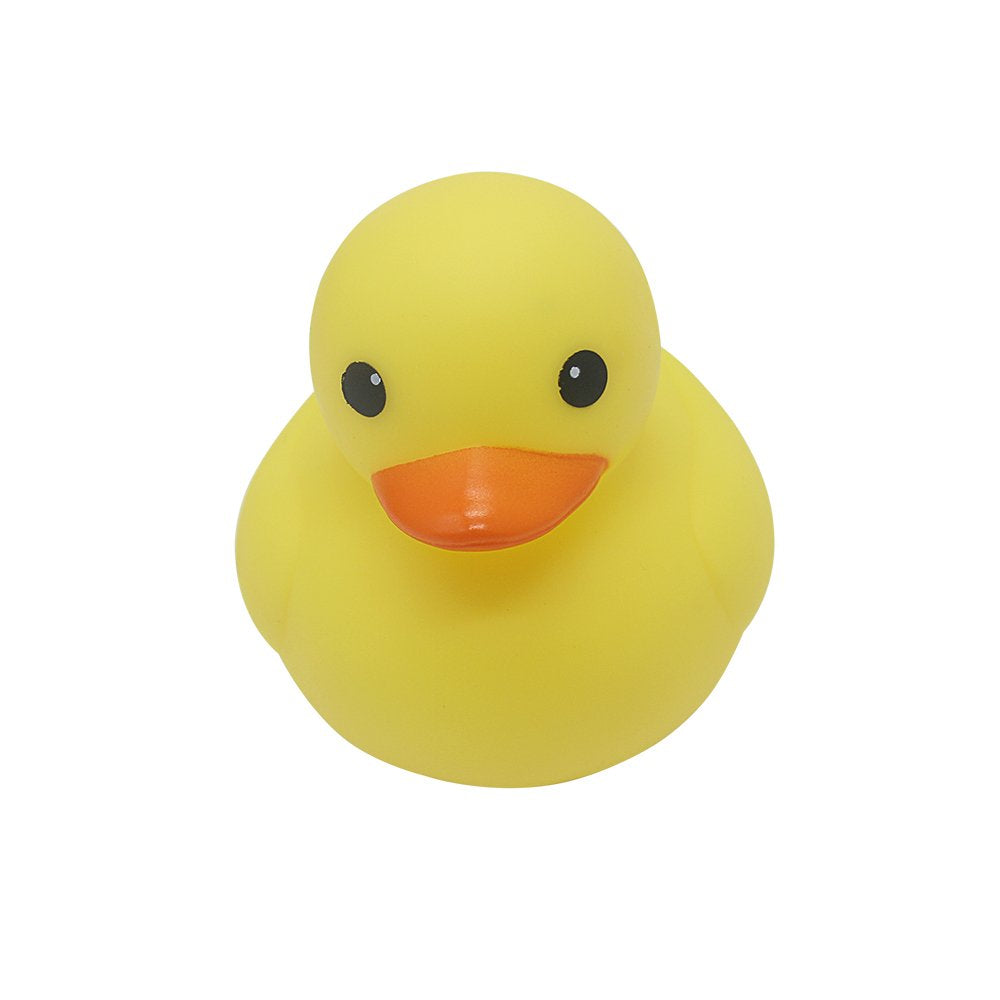 MYLIFEUNIT 4-Inch Yellow Rubber Bath Duck Toy for Kids – Floating Fun for Bath Time