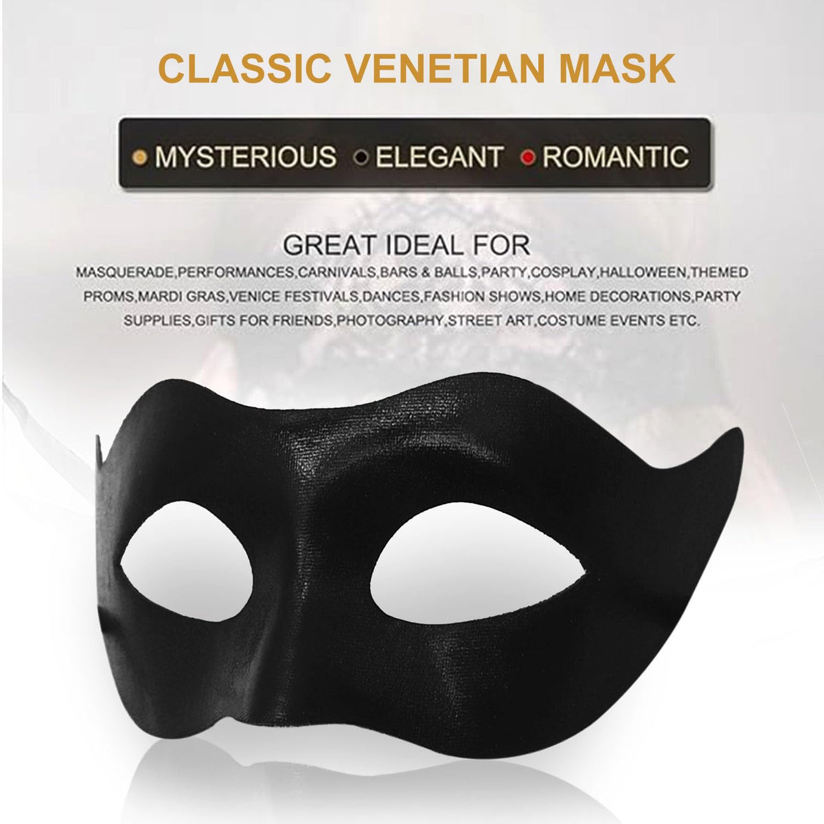 MYMENU Masquerade Masks for Women & Men | Venetian Carnival Masks for Parties