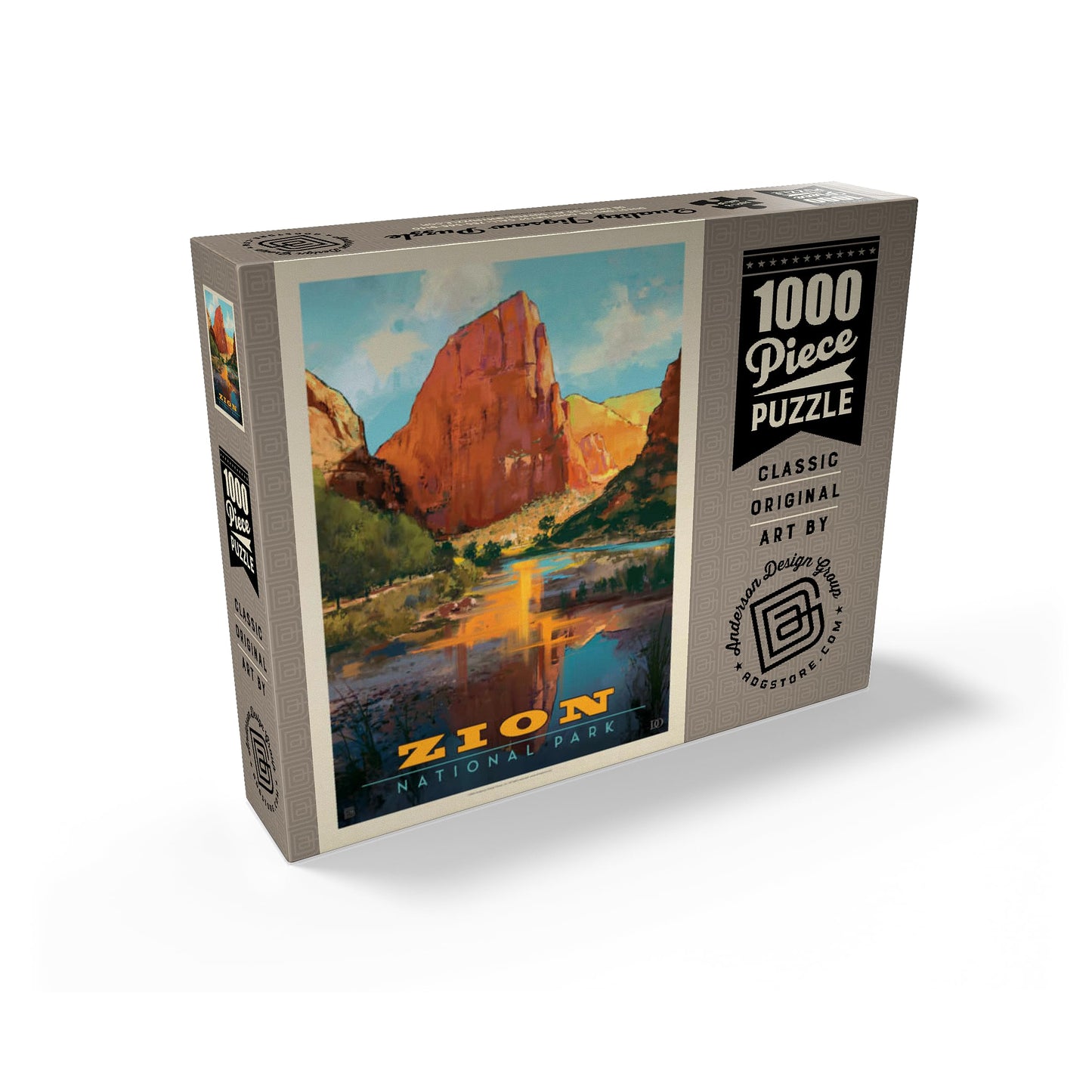 MyPuzzle Zion National Park: Virgin River Valley – Premium 1000-Piece Jigsaw Puzzle for Adults