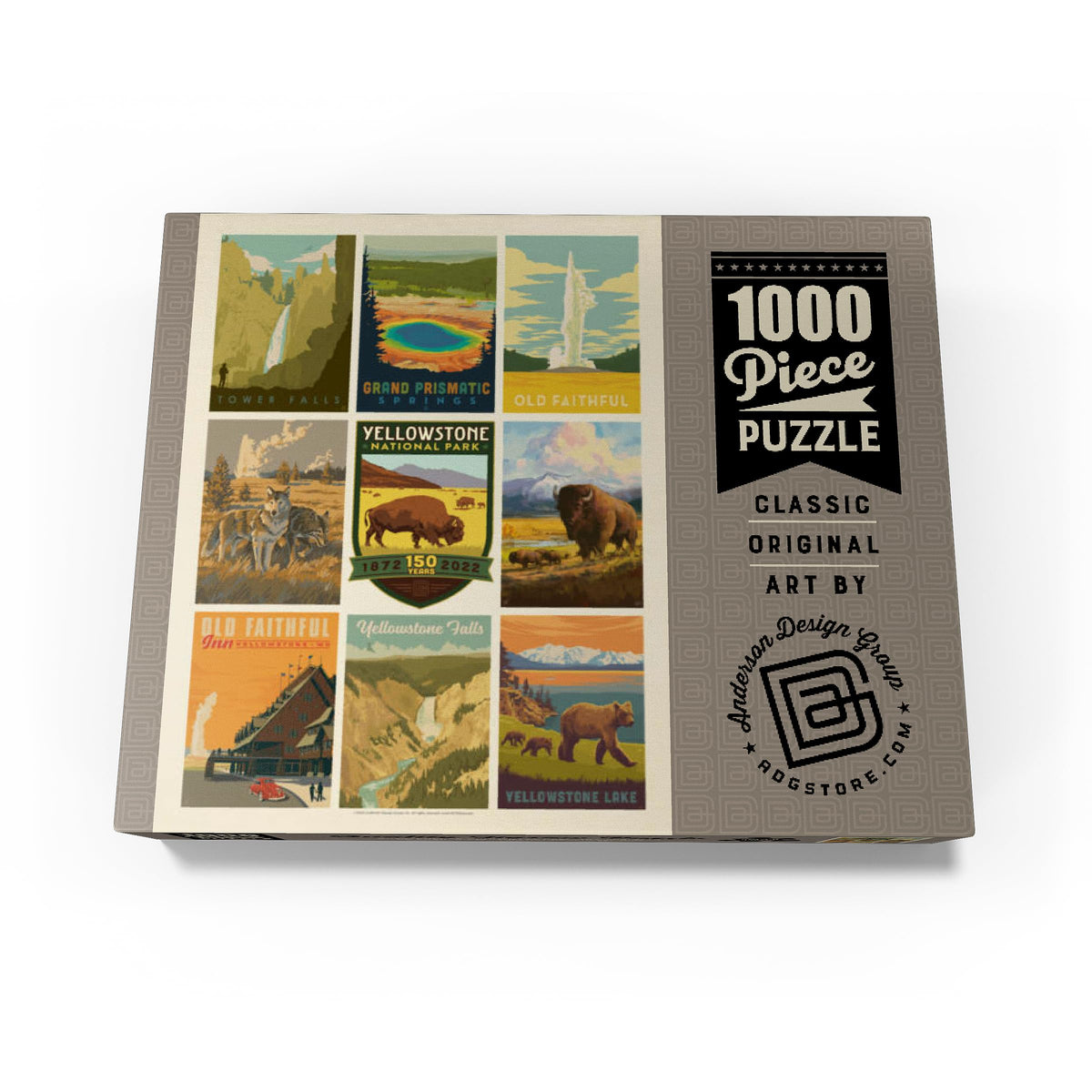 MyPuzzle Yellowstone National Park: 150th Anniversary Commemorative Print - Premium 1000-Piece Puzzle for Adults