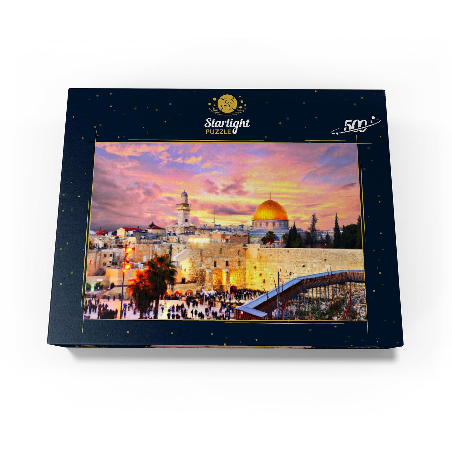 MyPuzzle Skyline of The Old City – 500-Piece Jigsaw Puzzle for Adults | Western Wall & Temple Mount, Jerusalem