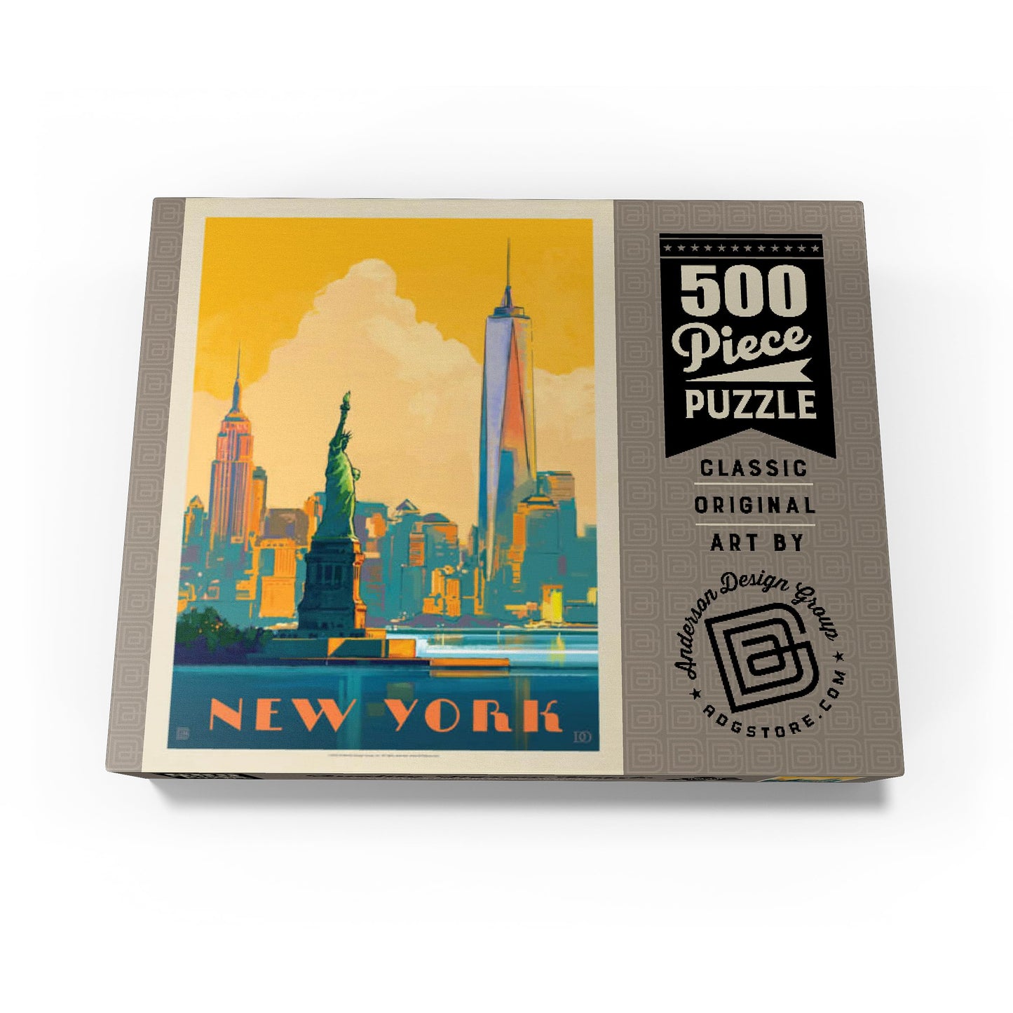 MyPuzzle New York City Skyline Glow - Premium 500 Piece Jigsaw Puzzle for Adults | MyPuzzle.com