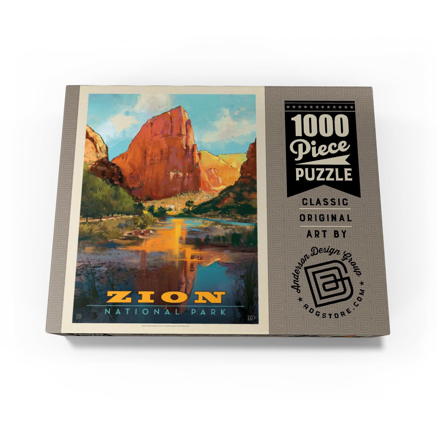 MyPuzzle Zion National Park: Virgin River Valley – Premium 1000-Piece Jigsaw Puzzle for Adults