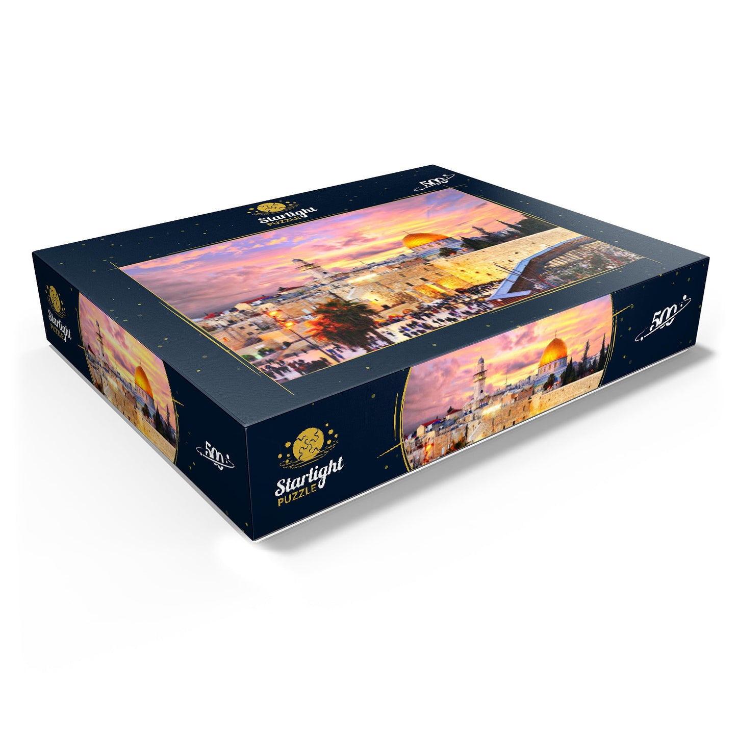 MyPuzzle Skyline of The Old City – 500-Piece Jigsaw Puzzle for Adults | Western Wall & Temple Mount, Jerusalem