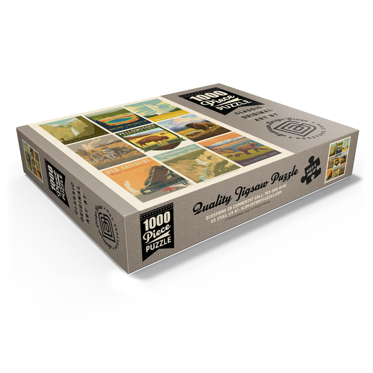 MyPuzzle Yellowstone National Park: 150th Anniversary Commemorative Print - Premium 1000-Piece Puzzle for Adults