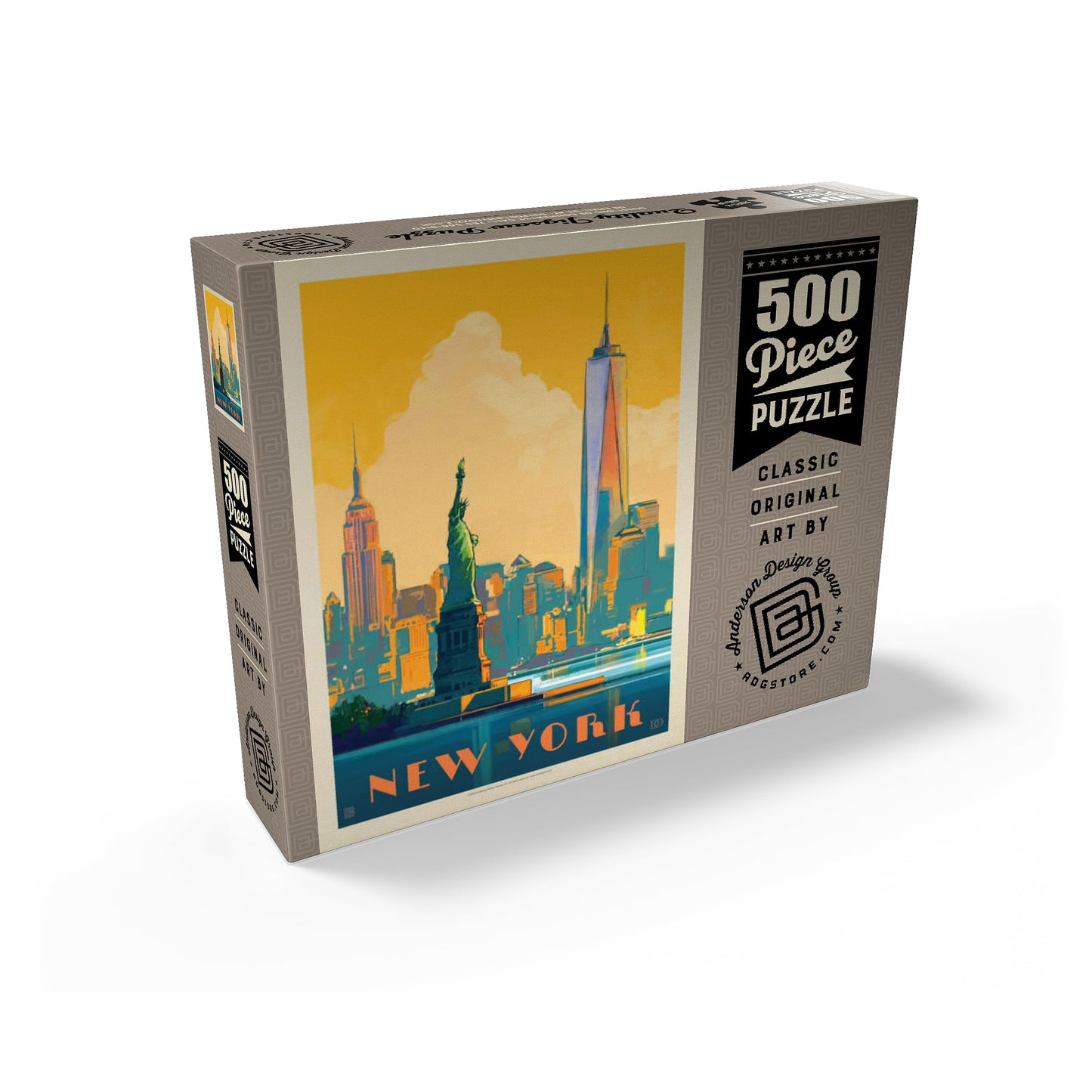 MyPuzzle New York City Skyline Glow - Premium 500 Piece Jigsaw Puzzle for Adults | MyPuzzle.com