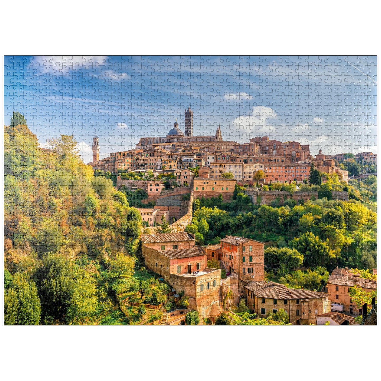 MyPuzzle Siena Panorama – Premium 1000-Piece Jigsaw Puzzle for Adults | Made in USA