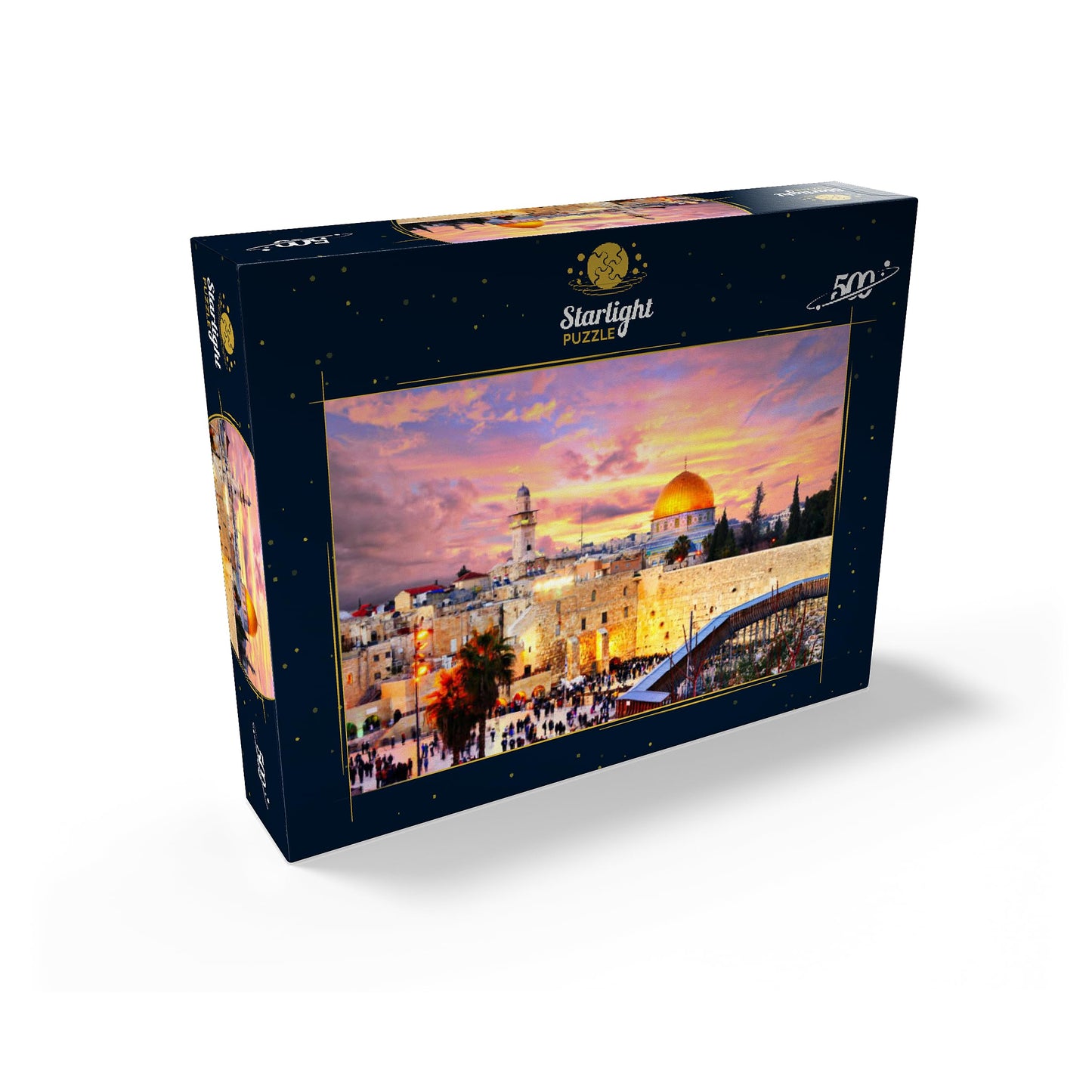 MyPuzzle Skyline of The Old City – 500-Piece Jigsaw Puzzle for Adults | Western Wall & Temple Mount, Jerusalem