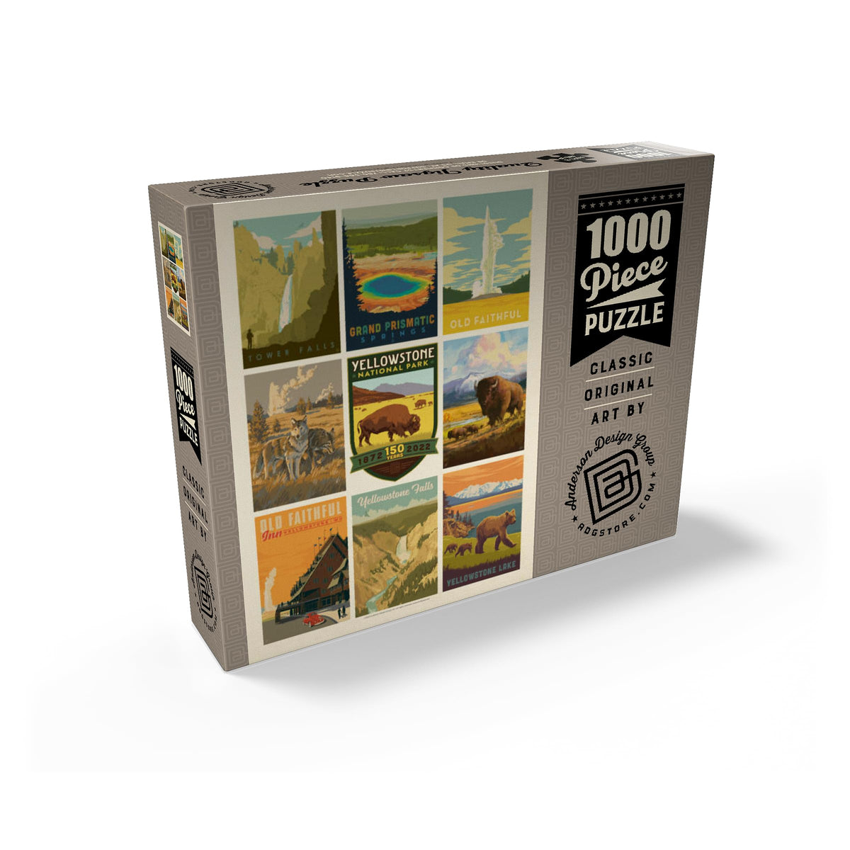 MyPuzzle Yellowstone National Park: 150th Anniversary Commemorative Print - Premium 1000-Piece Puzzle for Adults