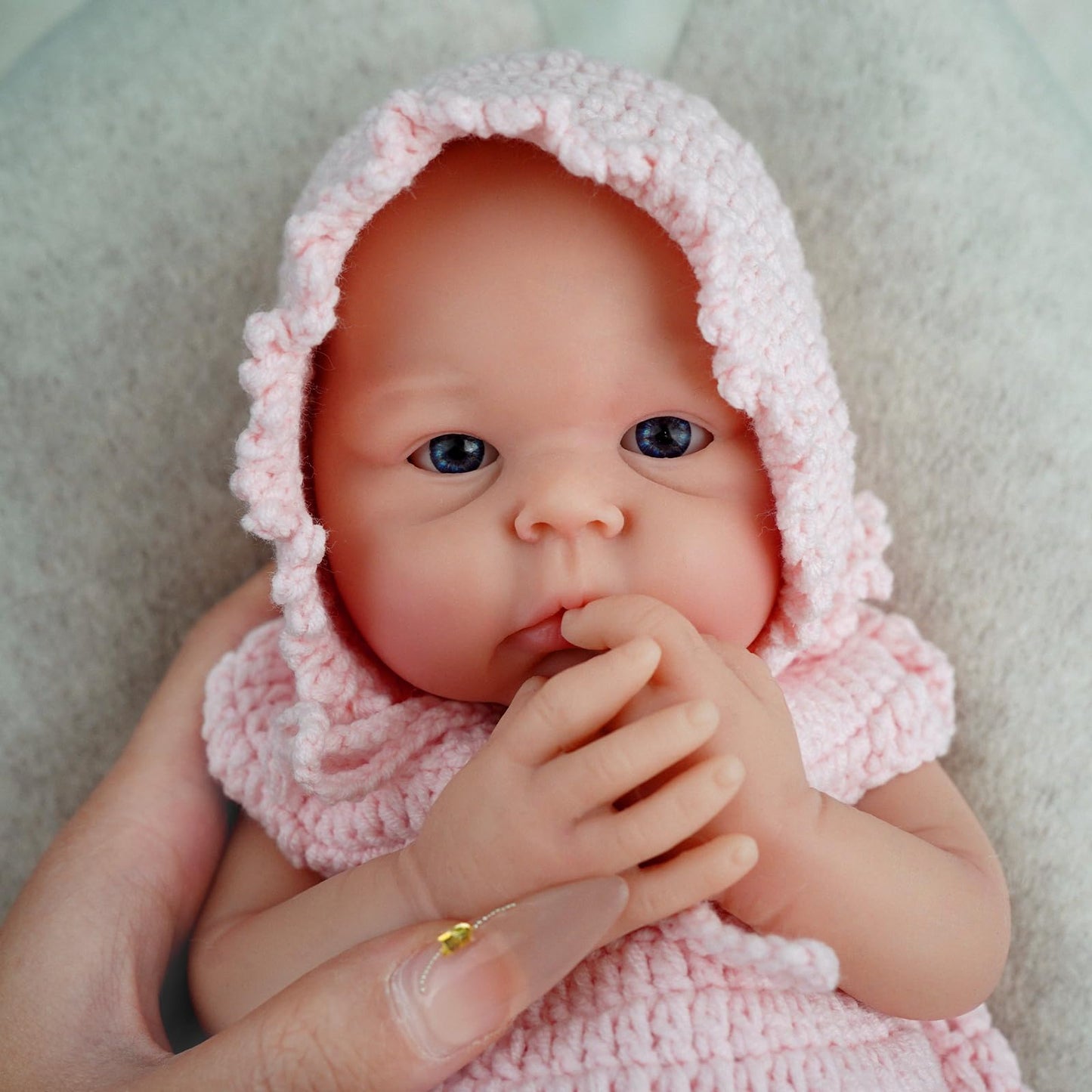 MYREBABY 12-Inch Micro Preemie Silicone Baby Doll – Carina, Lifelike Reborn Doll