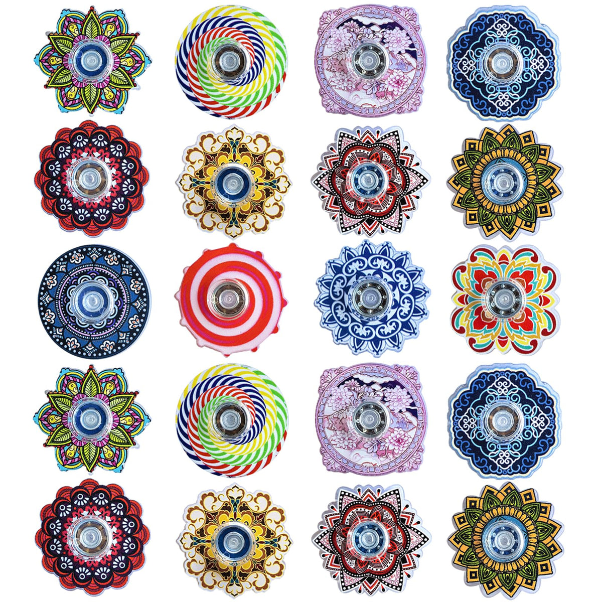 MYREQIA 25-Pack Fidget Spinners – Mini Sensory Toys for Kids & Adults | Party Favors
