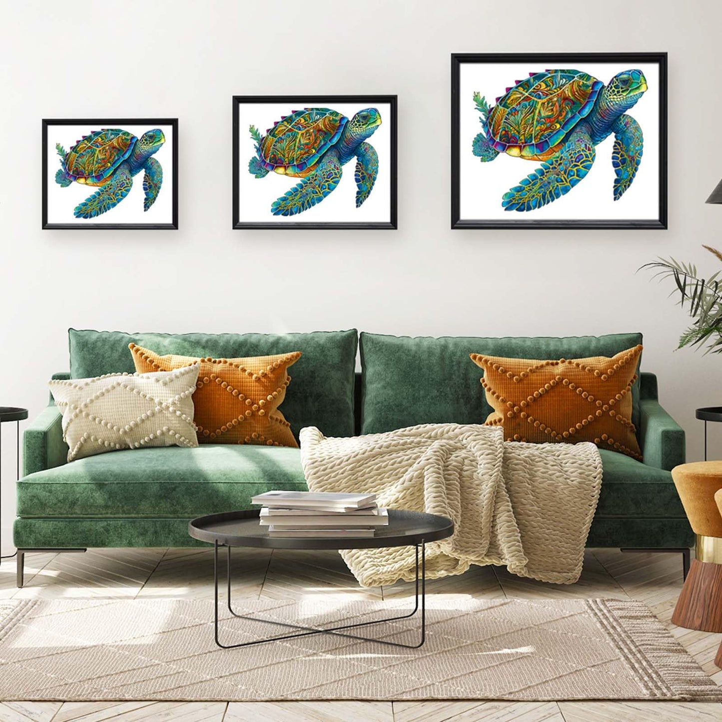 Mys Aurora FSC Certified Wooden Sea Turtle Puzzle – 500 Pieces, 5mm Unique Shaped Jigsaw