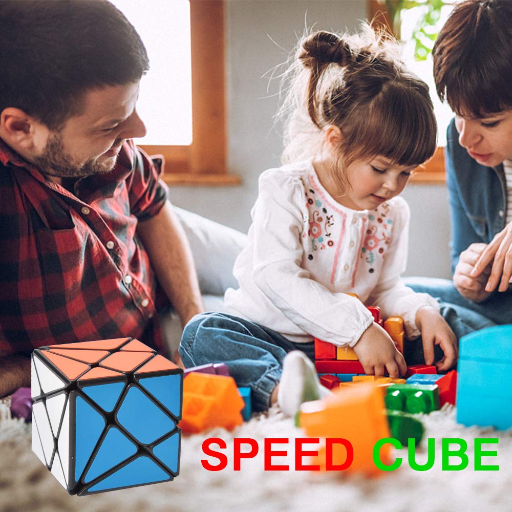 Mysterystone YJ Cube Set 4-Pack: 3x3 Fluctuation Angle, Mirror, 2x3 Wheel & Square King Cubes