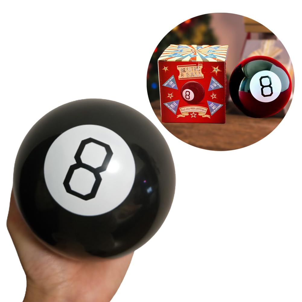 Mystic 8 Ball by MystiCabin — Retro Fortune-Telling Game (Black)