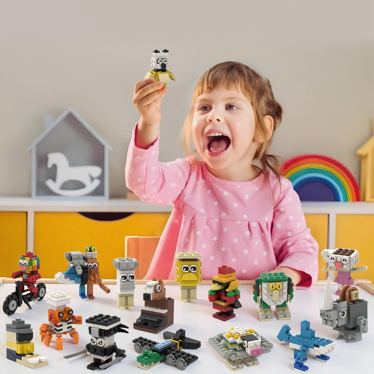 Myth Qholve Italian Brain Rot 16-in-1 Building Blocks – Fun Meme Figures & Creative Gift